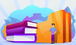 Предпосылка концепции архива, стиль мультфильма бесплатная иллюстрация Предпосылка концепции архива, стиль мультфильма бесплатная иллюстрация