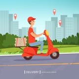 Предпосылка пиццы поставки Обслуживания предприятий мотоцикла работника доставляющего покупки на дом свежих продуктов ландшафт бы иллюстрация вектора Предпосылка пиццы поставки Обслуживания предприятий мотоцикла работника доставляющего покупки на дом свежих продуктов ландшафт бы иллюстрация вектора