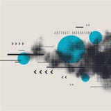 Предпосылка современного абстрактного искусства геометрическая с квартирой Плакат вектора с элементом полутонового изображения бесплатная иллюстрация Предпосылка современного абстрактного искусства геометрическая с квартирой Плакат вектора с элементом полутонового изображения бесплатная иллюстрация