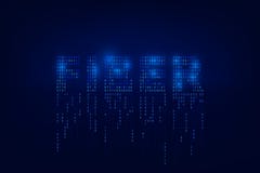 Предпосылка технологии Firber оптическая Цифровые данные по мере того как числа соединили один другого и символ Firber формы на г иллюстрация штока Предпосылка технологии Firber оптическая Цифровые данные по мере того как числа соединили один другого и символ Firber формы на г иллюстрация штока