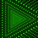 Предпосылка треугольника вектора, накаляя круги, зеленые светы на темной предпосылке, неоновой стрелке иллюстрация вектора Предпосылка треугольника вектора, накаляя круги, зеленые светы на темной предпосылке, неоновой стрелке иллюстрация вектора