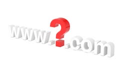 Принципиальная схема поиска интернета Com вопросительного знака WWW распологает имя 3d ren Стоковое Изображение Принципиальная схема поиска интернета Com вопросительного знака WWW распологает имя 3d ren Стоковое Изображение