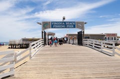Пристань рыбной ловли Virginia Beach Стоковое фото RF Пристань рыбной ловли Virginia Beach Стоковое фото RF