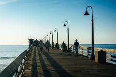 Пристань рыбной ловли, в имперском пляже, Калифорния стоковое изображение Пристань рыбной ловли, в имперском пляже, Калифорния стоковое изображение