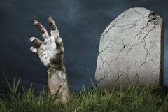 приходя земное зомби руки вне стоковые фотографии rf приходя земное зомби руки вне стоковые фотографии rf
