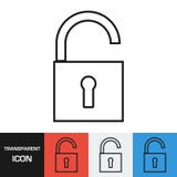 Прозрачный раскройте значок padlock Значок вектора на предпосылках разных видов иллюстрация вектора Прозрачный раскройте значок padlock Значок вектора на предпосылках разных видов иллюстрация вектора