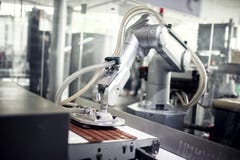 Производственная линия шоколада в промышленной фабрике Производственная линия шоколада в промышленной фабрике