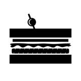 Простые, плоские, черные иллюстрация/значок силуэта сандвича клуба Изолировано на белизне бесплатная иллюстрация Простые, плоские, черные иллюстрация/значок силуэта сандвича клуба Изолировано на белизне бесплатная иллюстрация
