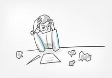 Процесс человека думая писать иллюстрацию вектора концепции письма иллюстрация штока Процесс человека думая писать иллюстрацию вектора концепции письма иллюстрация штока