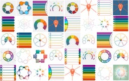 Процессы Infographics шаблонов вектора 40 цикловые иллюстрация штока Процессы Infographics шаблонов вектора 40 цикловые иллюстрация штока