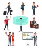 Работа запуска дела Технология и дело виртуальной реальности иллюстрация вектора Работа запуска дела Технология и дело виртуальной реальности иллюстрация вектора