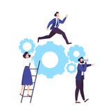 Работа команды дела совместно Идея сотрудничества иллюстрация вектора Работа команды дела совместно Идея сотрудничества иллюстрация вектора