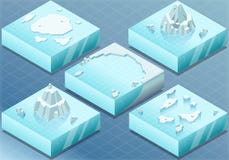 Равновеликое ледовитое море с айсбергом иллюстрация штока Равновеликое ледовитое море с айсбергом иллюстрация штока