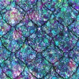Разбросанная печать самоцвета и Sequin с масштабами русалки бесплатная иллюстрация Разбросанная печать самоцвета и Sequin с масштабами русалки бесплатная иллюстрация