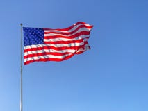 развевать американского флага стоковая фотография развевать американского флага стоковая фотография