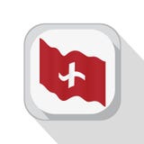 Развевая флаг Швейцарии на кнопке также вектор иллюстрации притяжки corel иллюстрация вектора Развевая флаг Швейцарии на кнопке также вектор иллюстрации притяжки corel иллюстрация вектора