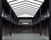 Размеры офиса стиля просторной квартиры с черной стальной структурой 3d представляют бесплатная иллюстрация Размеры офиса стиля просторной квартиры с черной стальной структурой 3d представляют бесплатная иллюстрация