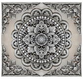 Рамка элементов орнамента, винтажное серебряное флористическое стоковая фотография rf Рамка элементов орнамента, винтажное серебряное флористическое стоковая фотография rf
