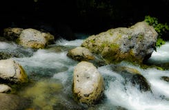 Река, вода, камни, пена, порог реки, резервуар стоковое изображение Река, вода, камни, пена, порог реки, резервуар стоковое изображение