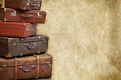 Ретро сумки на старом годе сбора винограда текстурировали бумажную предпосылку Ретро сумки на старом годе сбора винограда текстурировали бумажную предпосылку