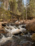 Речные пороги глуши в Puolanka, северной Финляндии стоковое фото rf Речные пороги глуши в Puolanka, северной Финляндии стоковое фото rf