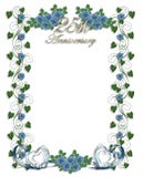 розы 25th годовщины голубые wedding иллюстрация вектора розы 25th годовщины голубые wedding иллюстрация вектора
