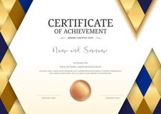 Роскошный шаблон сертификата с элегантной рамкой границы, дипломом d иллюстрация штока Роскошный шаблон сертификата с элегантной рамкой границы, дипломом d иллюстрация штока
