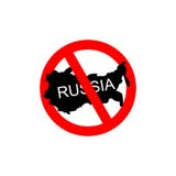 Россия запретила Остановите русских агрессоров Красный запрещая знак для иллюстрация вектора Россия запретила Остановите русских агрессоров Красный запрещая знак для иллюстрация вектора