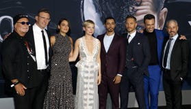 Рубен Fleischer, Riz Ahmed, шифер Дженни, Том выносливое и Мишель Уильямс стоковые изображения rf Рубен Fleischer, Riz Ahmed, шифер Дженни, Том выносливое и Мишель Уильямс стоковые изображения rf