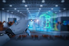Рука робота управлением киборга стоковые изображения rf Рука робота управлением киборга стоковые изображения rf