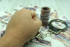 Руки с долларами в цепи на черной предпосылке иллюстрация штока Руки с долларами в цепи на черной предпосылке иллюстрация штока