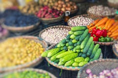 Рынок фрукта и овоща в Ханое, старом квартале, Вьетнаме, Азии стоковые фото Рынок фрукта и овоща в Ханое, старом квартале, Вьетнаме, Азии стоковые фото