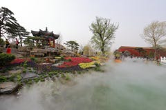 Сад Пекин в международной садовнической выставке Пекин 2019 Китае стоковая фотография Сад Пекин в международной садовнической выставке Пекин 2019 Китае стоковая фотография