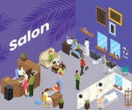 Салон красоты куда люди получают стрижке равновеликую концепцию художественного произведения бесплатная иллюстрация Салон красоты куда люди получают стрижке равновеликую концепцию художественного произведения бесплатная иллюстрация