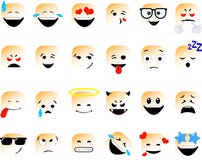 Ñборка ÑмайловSet of vector emoticons in line style, emoji isolated on white background. Cute icons stock illustration Ñборка ÑмайловSet of vector emoticons in line style, emoji isolated on white background. Cute icons stock illustration