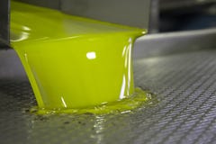 Свежая виргинская продукция оливкового масла на фабрике холодн-прессы после прованского сбора Стоковые Изображения RF Свежая виргинская продукция оливкового масла на фабрике холодн-прессы после прованского сбора Стоковые Изображения RF