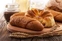 Свежие продукты хлебопекарни стоковая фотография Свежие продукты хлебопекарни стоковая фотография
