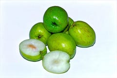 Свежий и сладкий индийский зеленый плод jujube на белой изолированной предпосылке стоковое изображение Свежий и сладкий индийский зеленый плод jujube на белой изолированной предпосылке стоковое изображение
