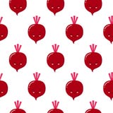 Свекла овоща милого kawaii пурпурная, бурак с усмехаясь стороной, картиной vectot глаз безшовной иллюстрация вектора Свекла овоща милого kawaii пурпурная, бурак с усмехаясь стороной, картиной vectot глаз безшовной иллюстрация вектора