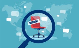 Свободная вакансия для корпоративной работы иллюстрация вектора Свободная вакансия для корпоративной работы иллюстрация вектора
