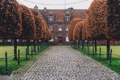Святой Elisabeth Beguinage в Gent стоковая фотография Святой Elisabeth Beguinage в Gent стоковая фотография