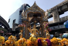 Святыня Erawan в Бангкоке стоковое фото Святыня Erawan в Бангкоке стоковое фото