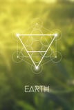 Священный символ элемента земли геометрии внутри куба Metatron и цветка жизни перед естественной расплывчатой предпосылкой бесплатная иллюстрация Священный символ элемента земли геометрии внутри куба Metatron и цветка жизни перед естественной расплывчатой предпосылкой бесплатная иллюстрация