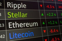 Секретная торгуя диаграмма для покупать и продавать Bitcoin, звездная, Et стоковые фото Секретная торгуя диаграмма для покупать и продавать Bitcoin, звездная, Et стоковые фото