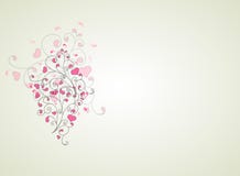 Сердца и свирли дальше на светлой предпосылке бесплатная иллюстрация Сердца и свирли дальше на светлой предпосылке бесплатная иллюстрация