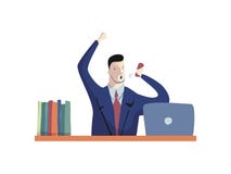 Сердитые окрики бизнесмена в телефон владение домашнего ключа принципиальной схемы дела золотистое достигая небо к иллюстрация штока Сердитые окрики бизнесмена в телефон владение домашнего ключа принципиальной схемы дела золотистое достигая небо к иллюстрация штока