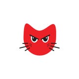 Сердитый смайлик кота бесплатная иллюстрация Сердитый смайлик кота бесплатная иллюстрация