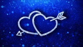 Сердца моргать приветствия частиц значка элемента, приглашение, предпосылка торжества Сердца моргать приветствия частиц значка элемента, приглашение, предпосылка торжества