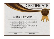 Сертификат достижения или диплома Элегантная светлая предпосылка иллюстрация вектора Сертификат достижения или диплома Элегантная светлая предпосылка иллюстрация вектора