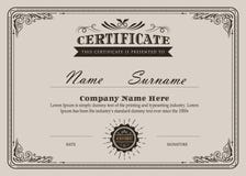 Сертификат расцветает элегантный винтажный вектор иллюстрация штока Сертификат расцветает элегантный винтажный вектор иллюстрация штока